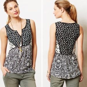 Anthropologie,  Akemi + Kin black print  Native Garden Tank top size M
